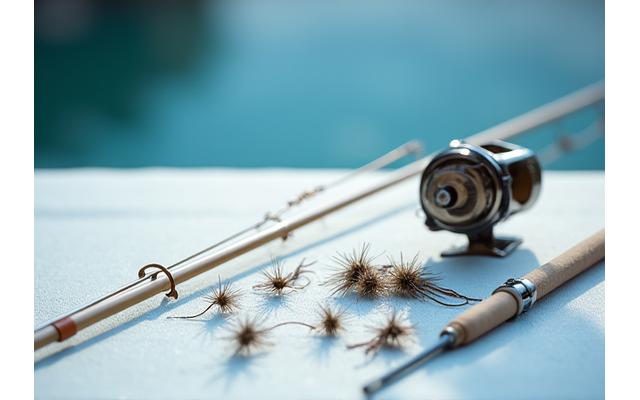 Spezielles Anglersets für Felchen- und Forellenfischen, mit feiner Rute und speziellen Posen